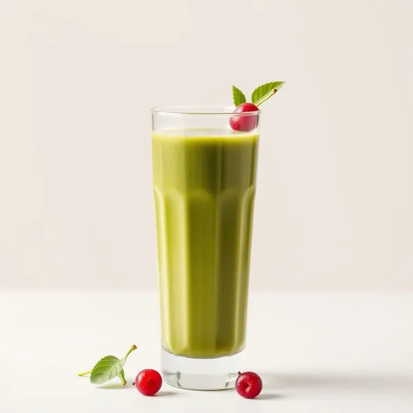 Smoothie Verde Detox com Proteína e Suco de Maçã