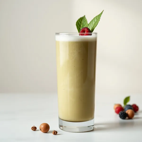 Green Detox Protein Powder Hazelnut Milk Smoothie