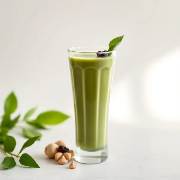 Green Detox Protein Powder Macadamia Milk Smoothie