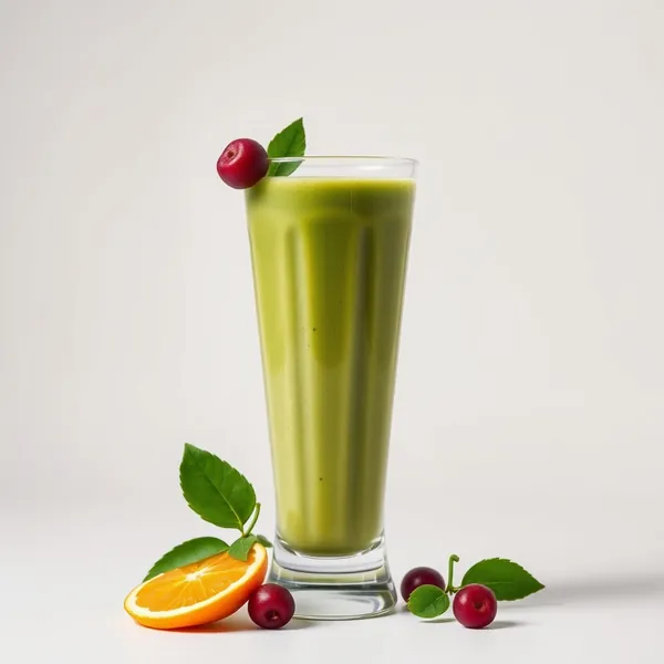Smoothie Vert Detox avec Protéine et Jus d'Orange