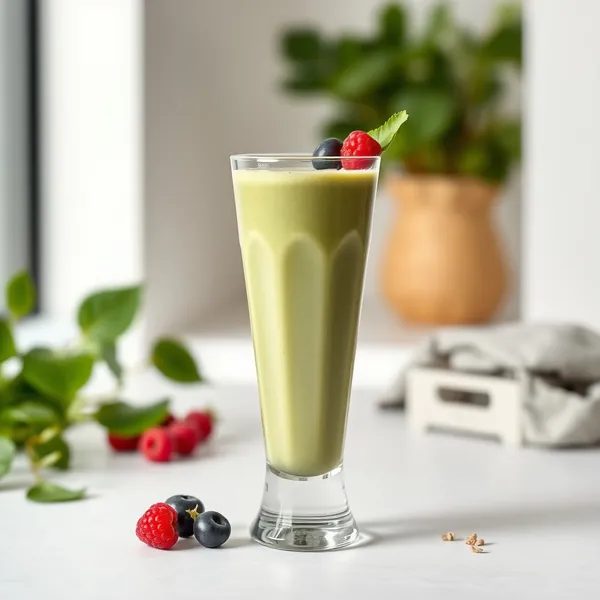 Batido Verde Detox de Leche de Espelta y Proteína