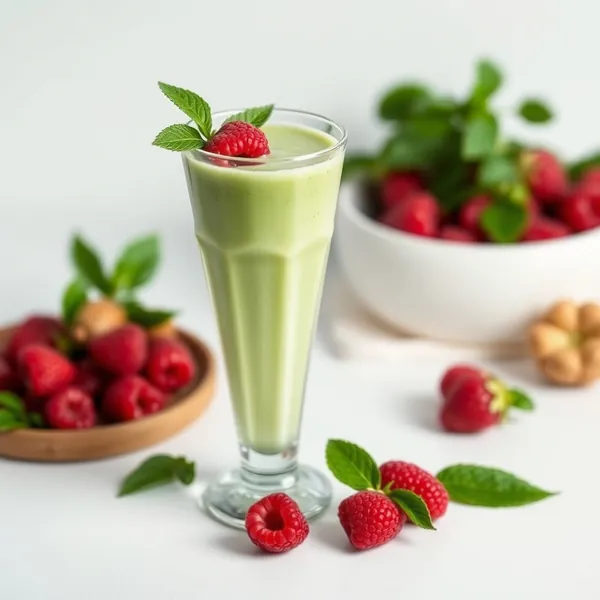 Smoothie Vert Détox Framboise Noisette