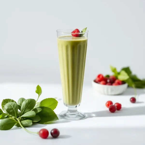 Smoothie Vert Detox Épinard Lait de Cannabis