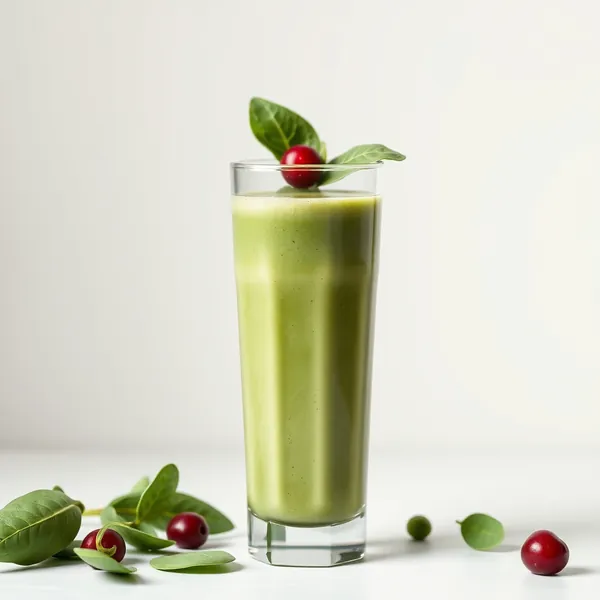 Green Detox Spinach Pea Milk Smoothie