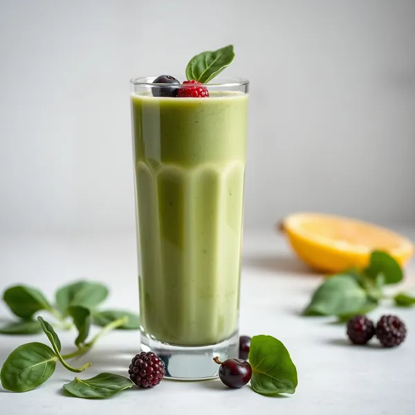 Green Detox Spinach Spelt Milk Smoothie