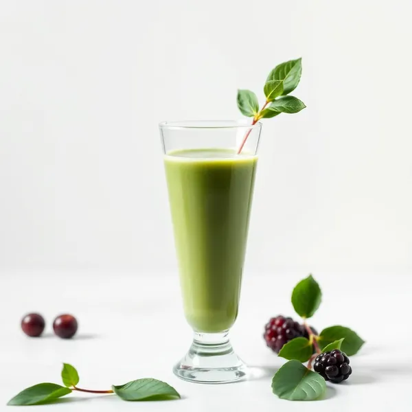Green Detox Spirulina Kefir Milk Smoothie