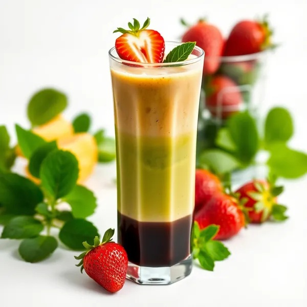 Smoothie Verde Detox alla Fragola e Caffè Freddo
