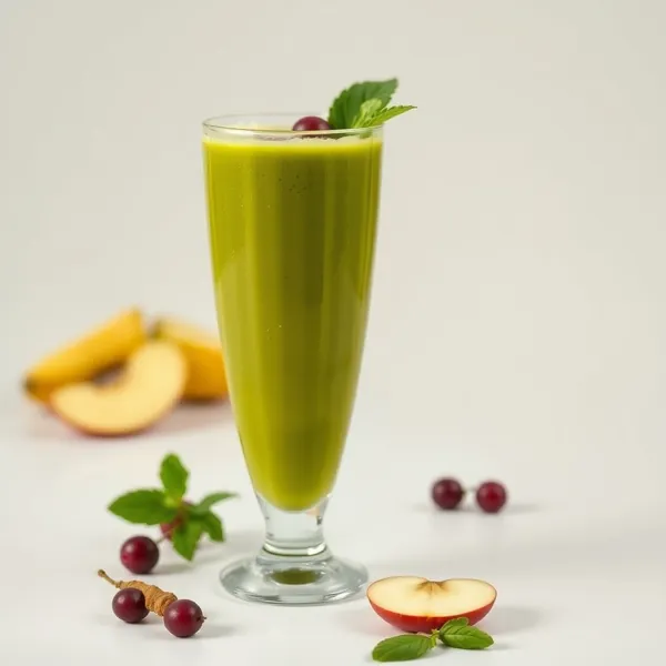 Batido Verde Detox de Cúrcuma y Manzana