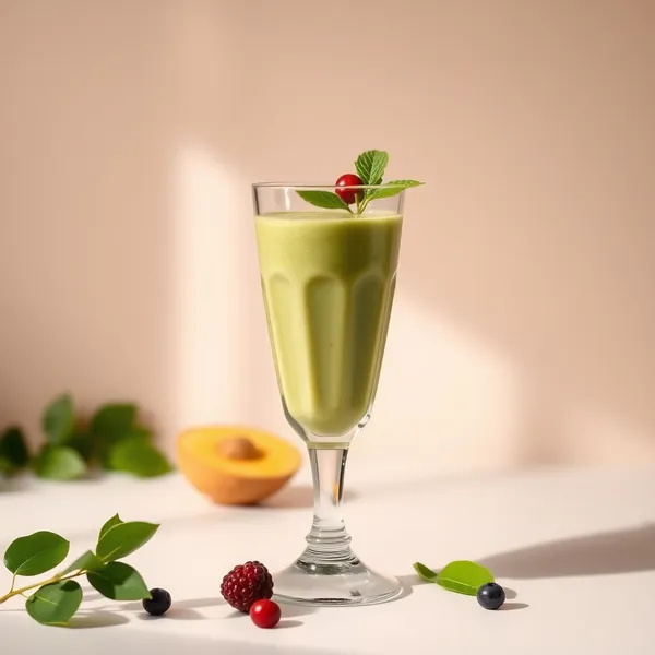 Smoothie Vert Détox au Curcuma et Lait de Chanvre