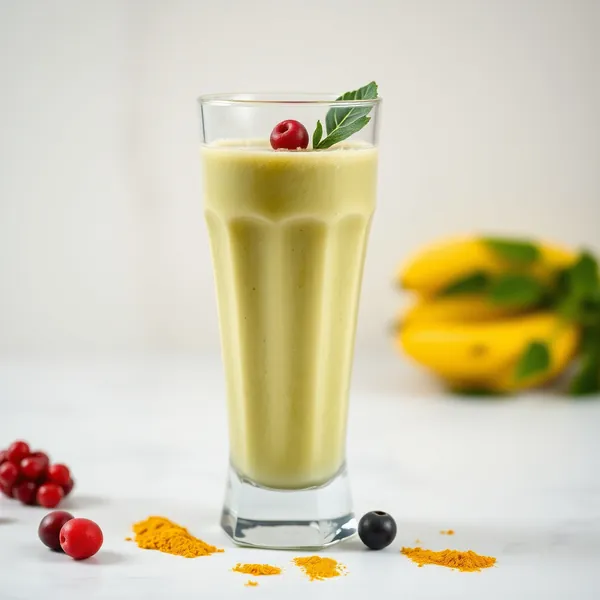 Grüner Detox-Kefir-Kurkuma-Smoothie