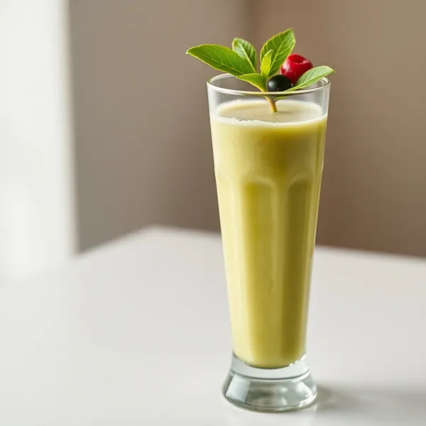 Smoothie Verde Detox di Riso e Curcuma