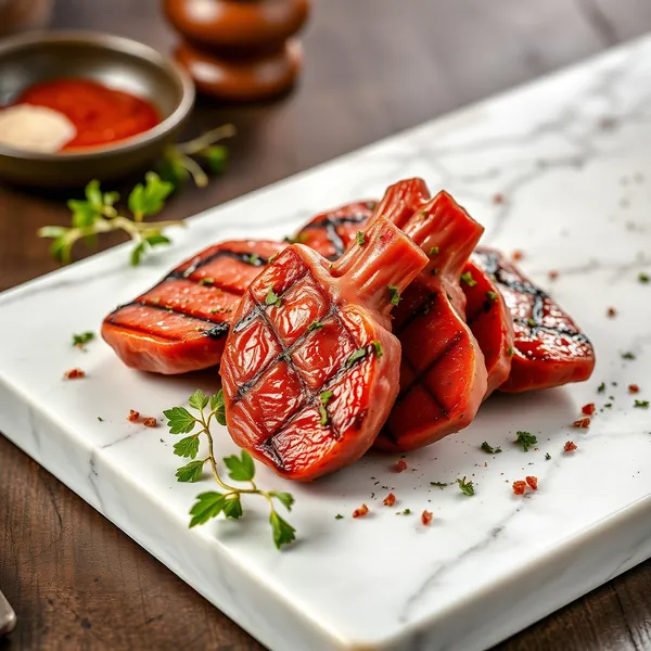Gegrillte Rinderbries