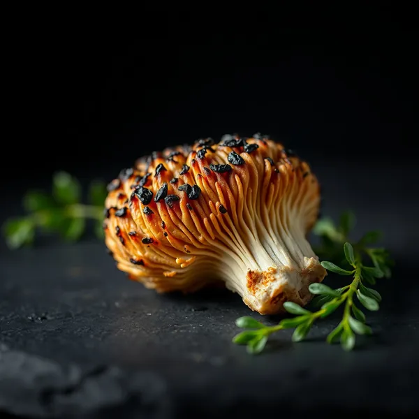 Gegrillter Löwenmähnenpilz