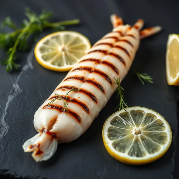 Gegrillte Tintenfischlende