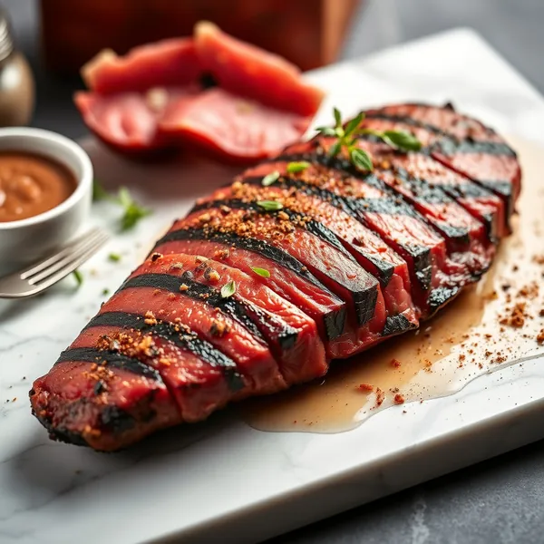 Gegrilltes Wildschweinfleisch