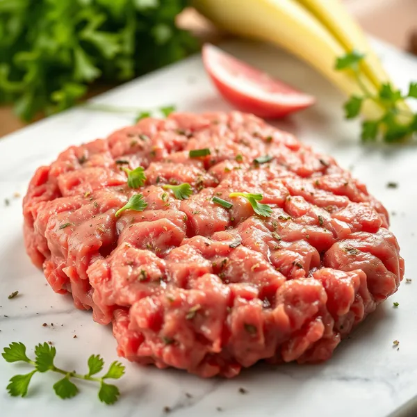 Rinderzunge Hackfleisch