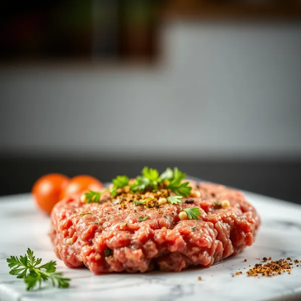 Bisonhals Hackfleisch