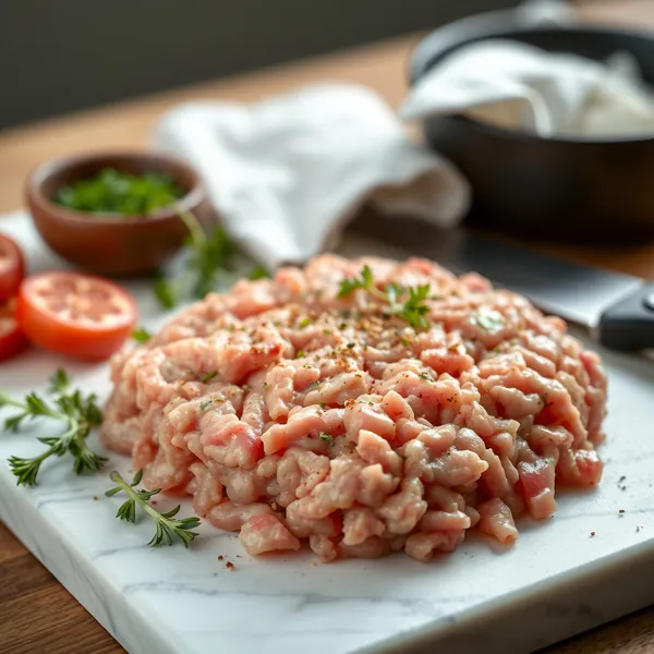 Poitrine de Porc Hachée