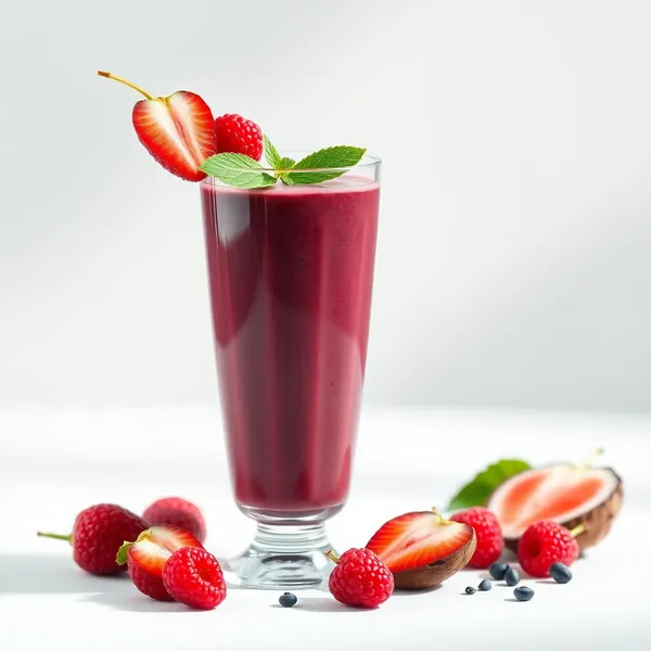 Smoothie de Santé Intestinale avec Açaï et Eau de Coco