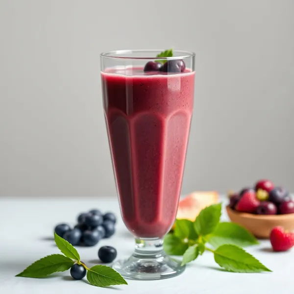 Smoothie Acai et Matcha pour la Santé Intestinale