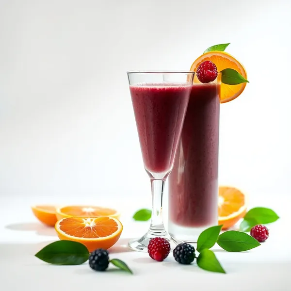 Smoothie de Jugo de Laranja e Açaí para Saúde Intestinal