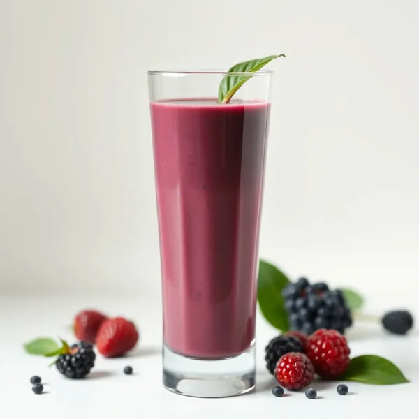 Smoothie de Saúde Intestinal com Açaí e Leite de Soja