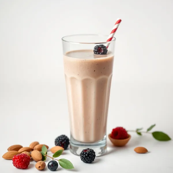Smoothie de Manteiga de Amendoim e Leite de Coco para Saúde Intestinal
