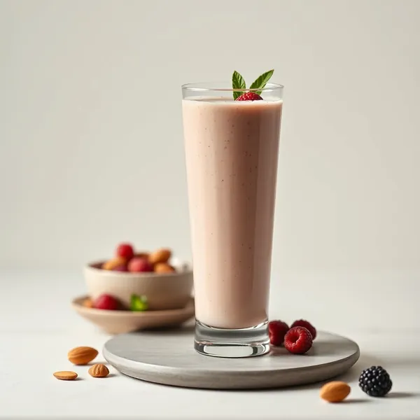 Gut Health Almond Butter Almond Milk Smoothie