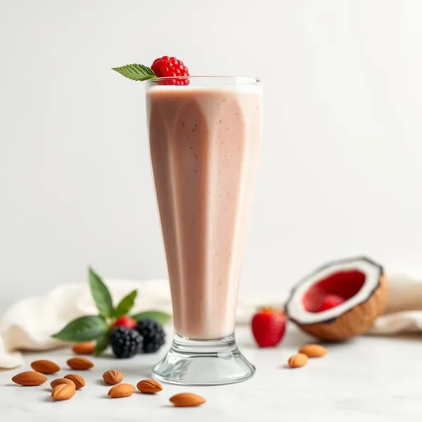 Batido de Mantequilla de Almendra y Agua de Coco
