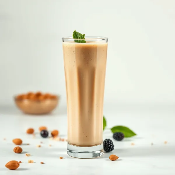 Batido Salud Intestinal Mantequilla de Almendra y Leche de Avellana