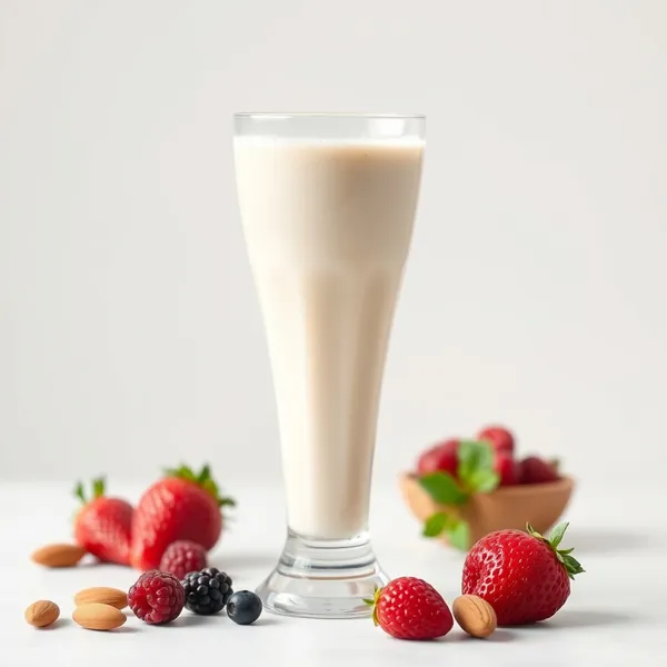 Gut Health Almond Butter Kefir Milk Smoothie