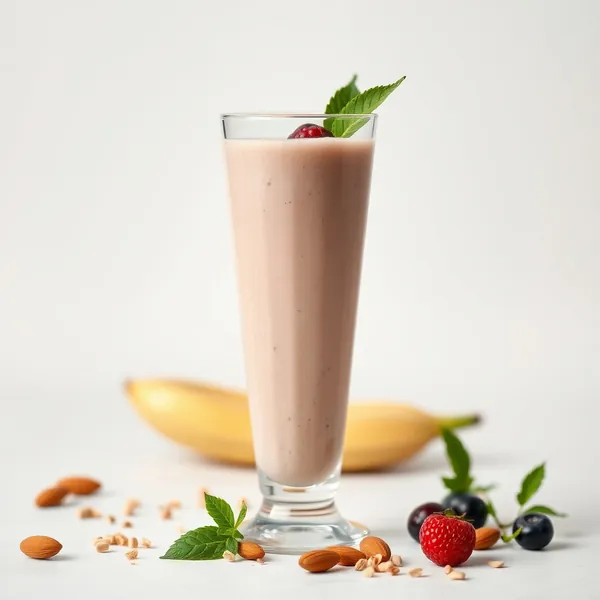 Smoothie Burro di Mandorle e Latte di Riso
