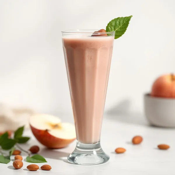 Smoothie Saúde Intestinal de Maçã, Amêndoa e Leite de Coco