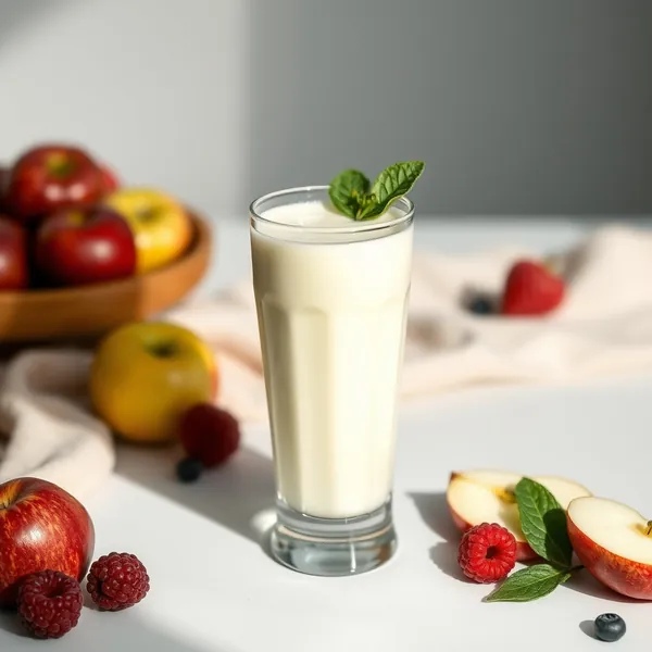 Smoothie Pomme et Yogourt Grec pour la Santé Intestinale