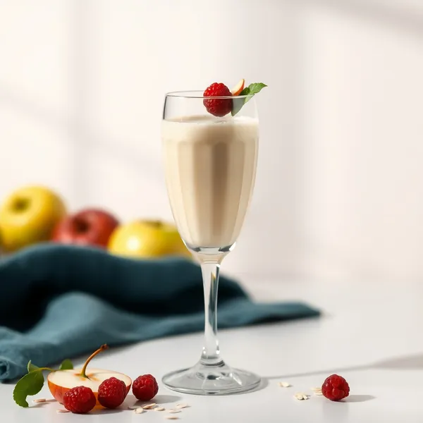 Smoothie Saúde Intestinal de Maçã e Leite de Aveia