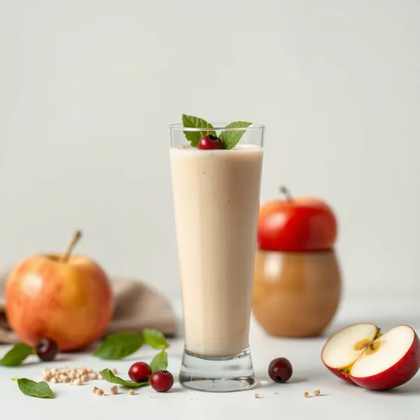 Batido de Manzana y Leche de Soja para la Salud Intestinal