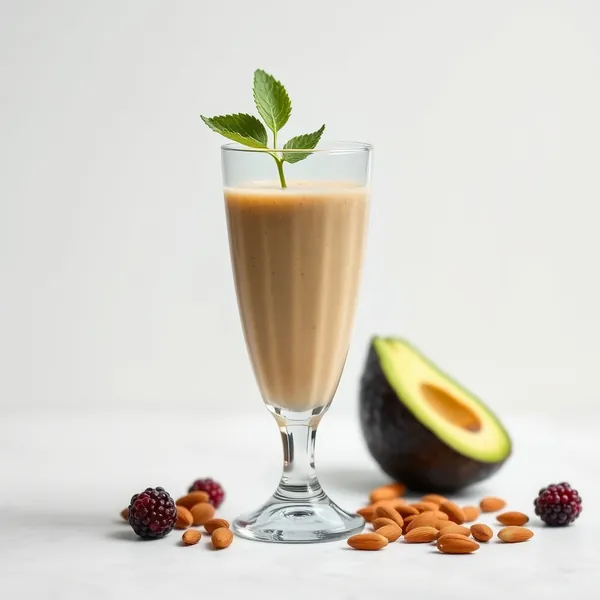 Smoothie Salute Intestinale con Avocado, Mandorla e Latte di Cocco