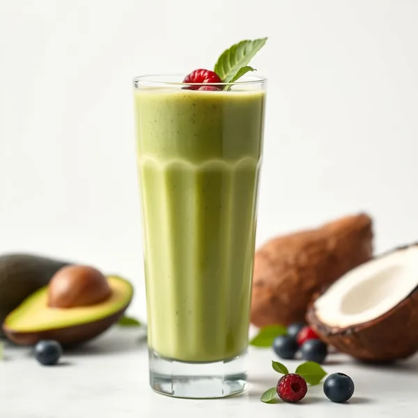 Smoothie Avocat Eau de Coco pour la Santé Intestinale