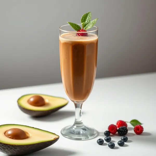 Avocado Eiskaffee Smoothie für die Darmgesundheit