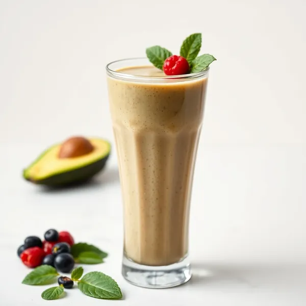 Smoothie de Abacate e Iogurte Grego para a Saúde Intestinal