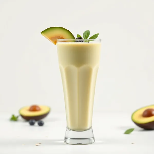 Smoothie Saúde Intestinal de Abacate e Leite de Aveia