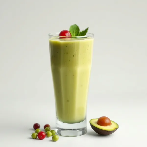 Smoothie de Abacate e Leite de Ervilha para Saúde Intestinal