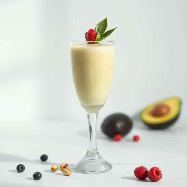 Smoothie de Abacate e Leite de Pistache para Saúde Intestinal