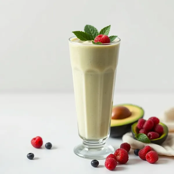 Smoothie de Abacate e Leite de Espelta
