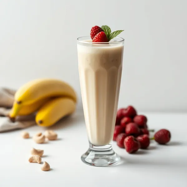 Batido de Banana y Leche de Anacardo para la Salud Intestinal