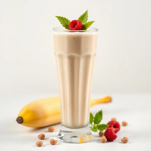 Smoothie Saúde Intestinal de Banana e Leite de Avelã