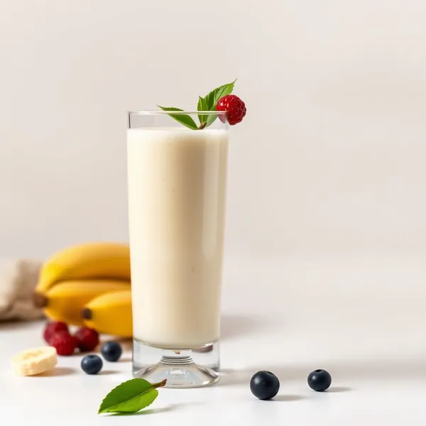 Smoothie de Banana e Leite de Espelta para Saúde Intestinal
