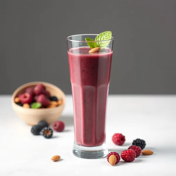 Batido Salud Intestinal Mora Almendra Leche de Coco