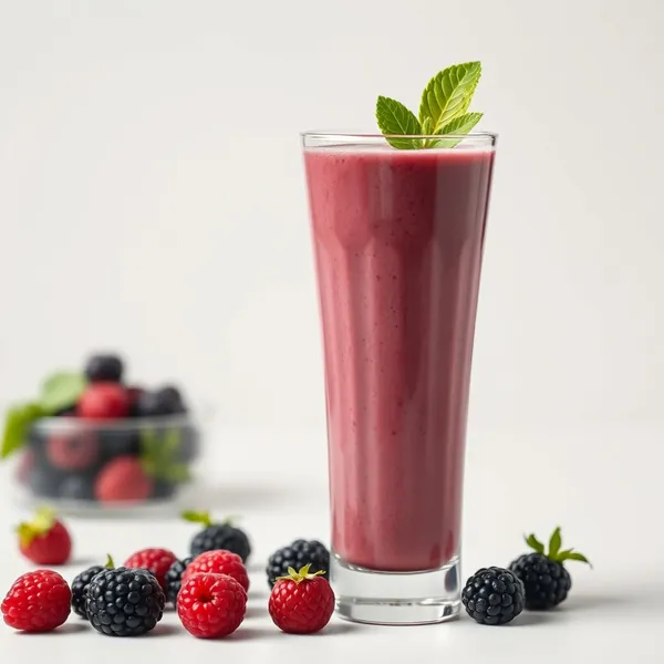 Smoothie de Kefir de Amora para Saúde Intestinal