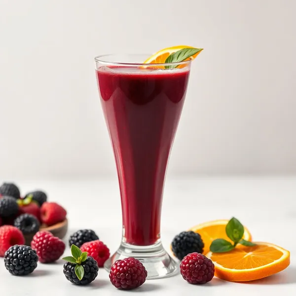Smoothie de Laranja e Amora para Saúde Intestinal